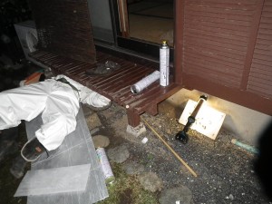 キイロスズメバチが床下に巣を作ってました・・・・ キイロスズメバチが床下に巣を作ってました・・・・