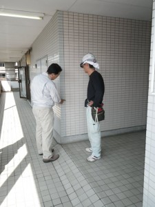 役割分担・・・建築・消毒・・・・